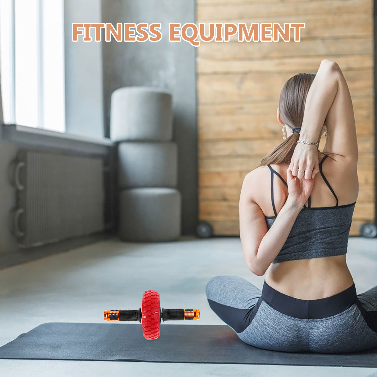 Ab Wheel Roller - Rueda Abdominal con Mango Ergonómico Antideslizante,