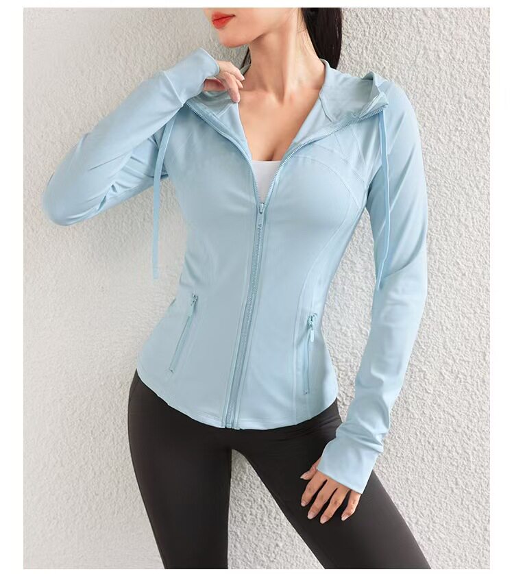 Yoga Fitness Hoodie - Chaqueta de Yoga de Manga Larga