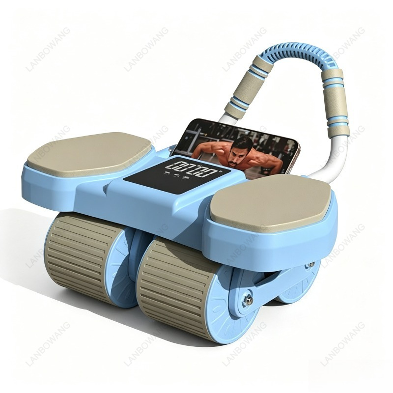 Ab Wheel Roller - Rodillo abdominal inteligente de 4 ruedas