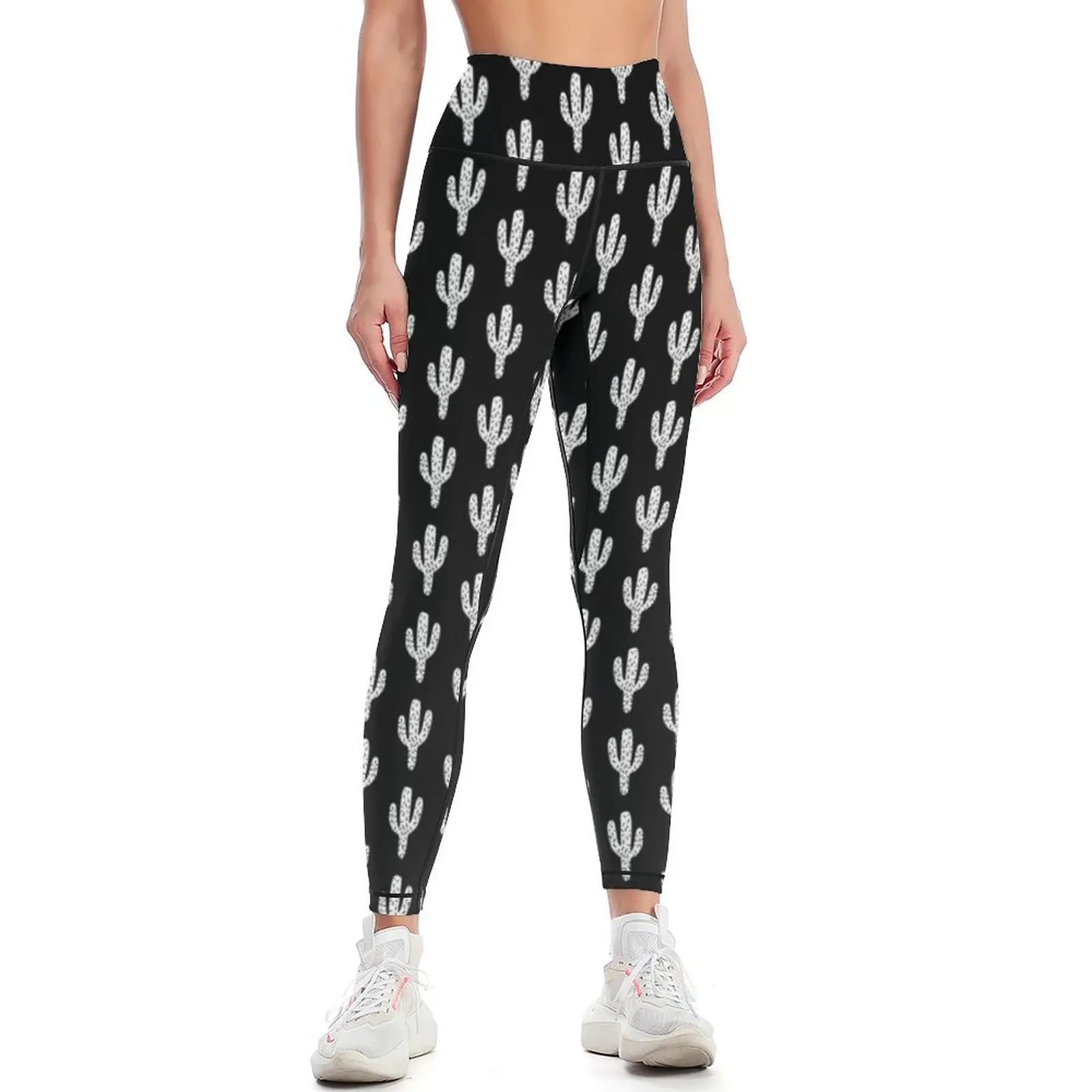 Yoga Fitness California - Leggings de cactus linocuadro, desierto del