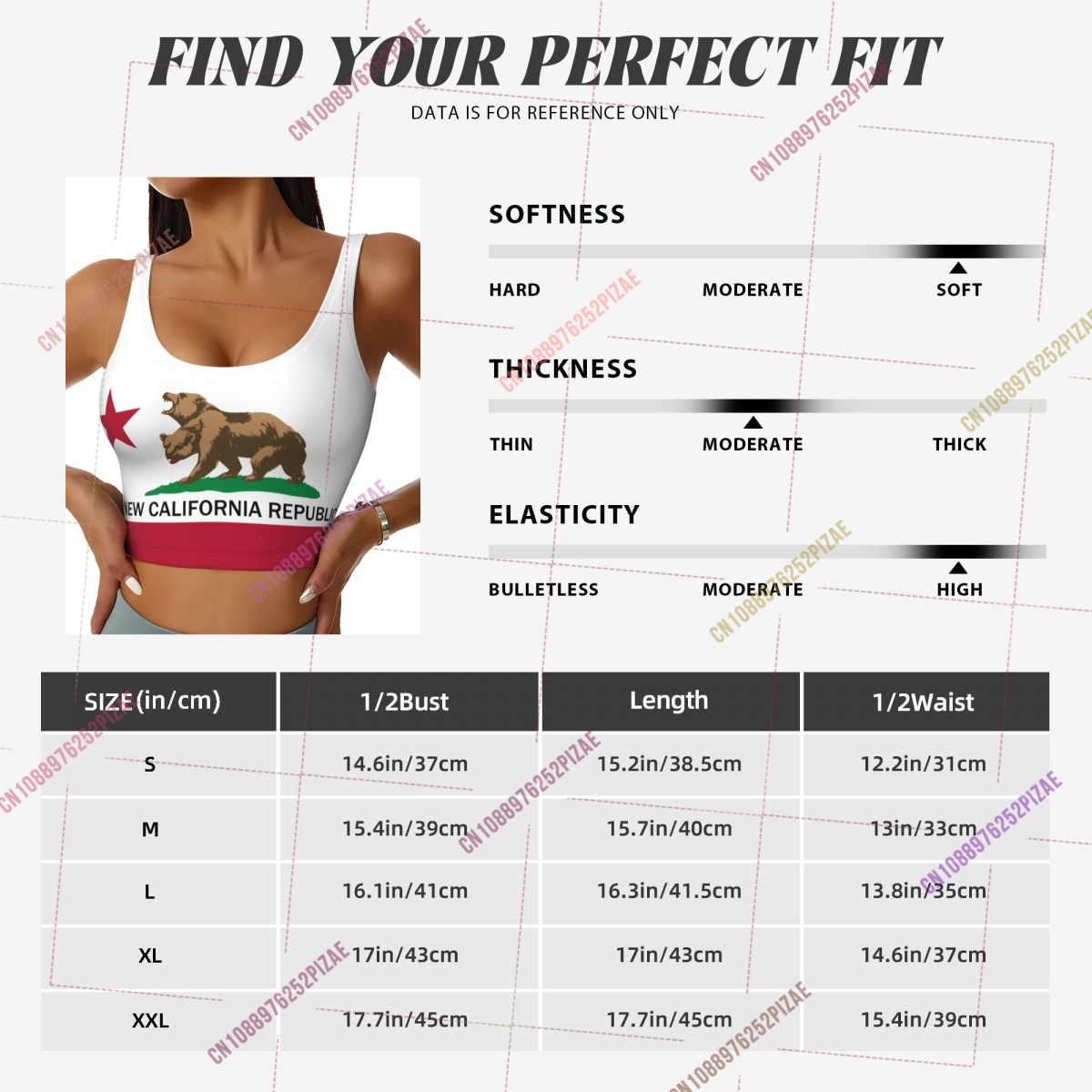 Top Deportivo Corto con Diseño - Yoga Fitness California reseña y precio