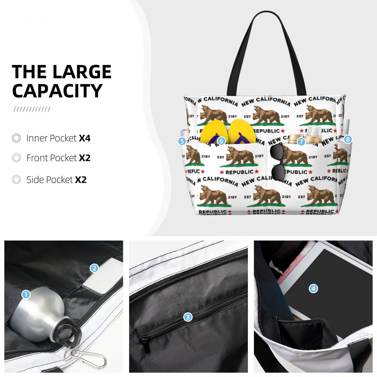 Nueva Bolsa de Playa Californi - Yoga Fitness California reseña y precio