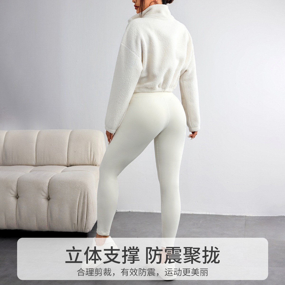 Nuevo traje de Yoga elástico d - Yoga Fitness Hoodie reseña y precio