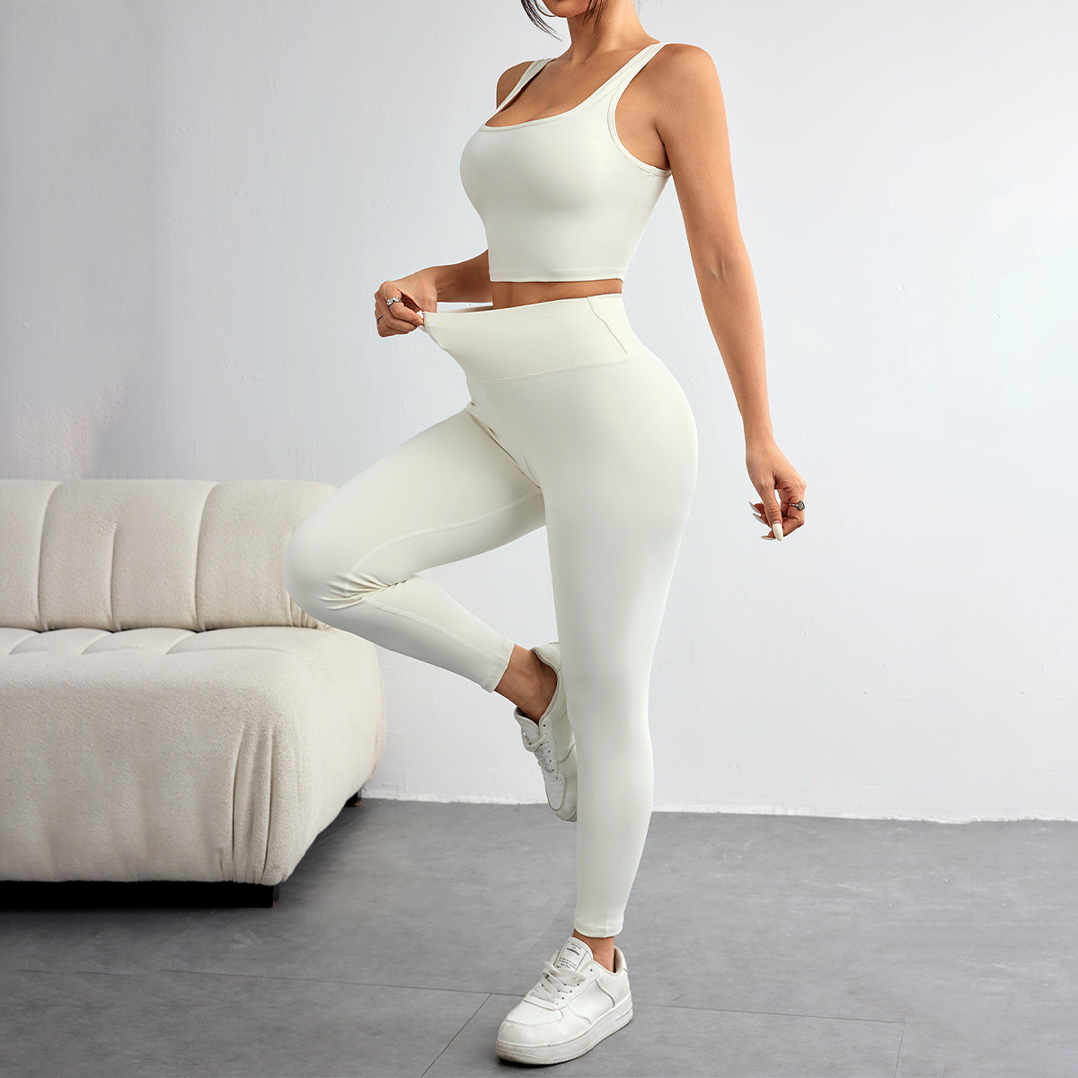 Nuevo traje de Yoga elástico d - Yoga Fitness Hoodie reseña y precio