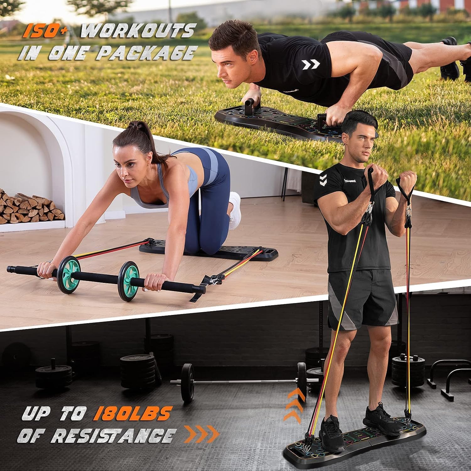 Tabla de Push-Up LALAHIGH, Equ - Ab Wheel Roller reseña y precio