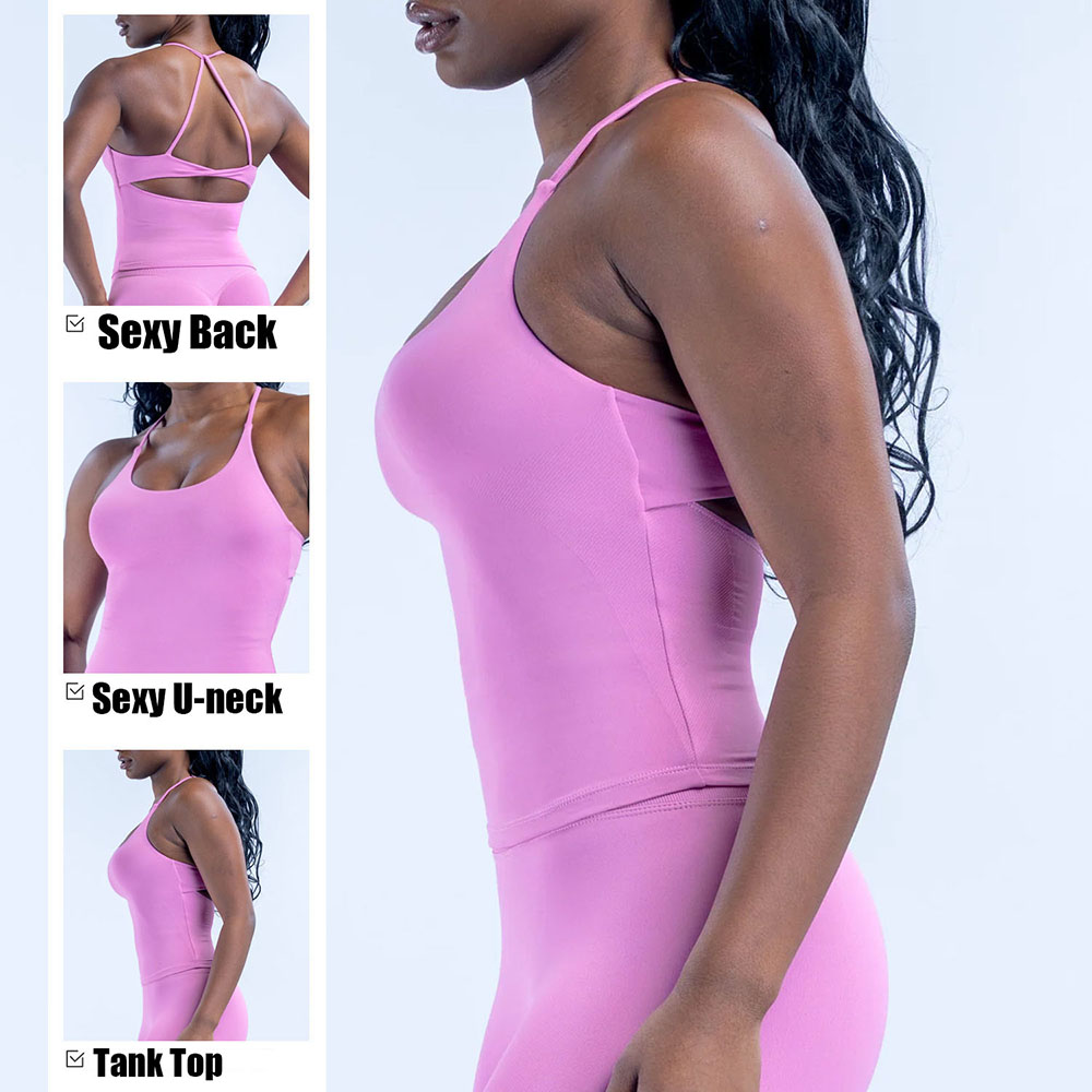 Top corto de yoga rosa Cloud H - Yoga Fitness Girl reseña y precio