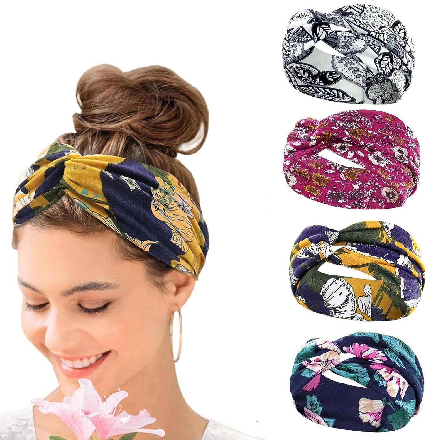 4 Uds. Diademas bohemias para  - Yoga Fitness Girl reseña y precio